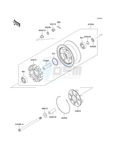 VN 1500 B [VULCAN 88 SE] (B1-B3) N8F drawing REAR WHEEL_CHAIN