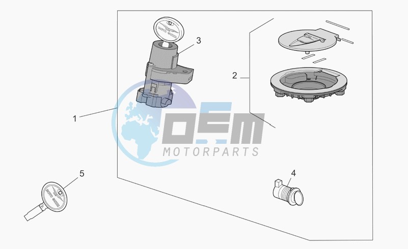 Lock hardware kit