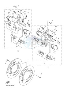 FJR1300A FJR1300-A FJR1300A ABS (B88C) drawing FRONT BRAKE CALIPER