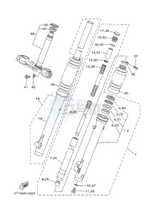 DT125 (3TTR) drawing FRONT FORK