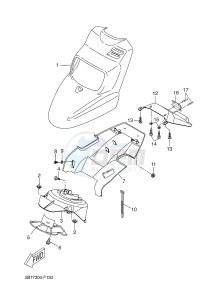 CW50N BW'S (2B7K) drawing FRONT FENDER