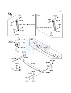 MULE_4010_TRANS_4X4_DIESEL KAF950GDF EU drawing Rear Suspension