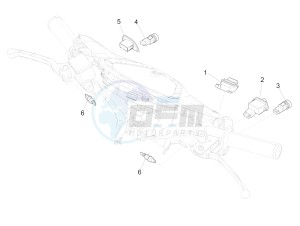 Liberty 50 4T PTT NEXIVE drawing Selectors - Switches - Buttons