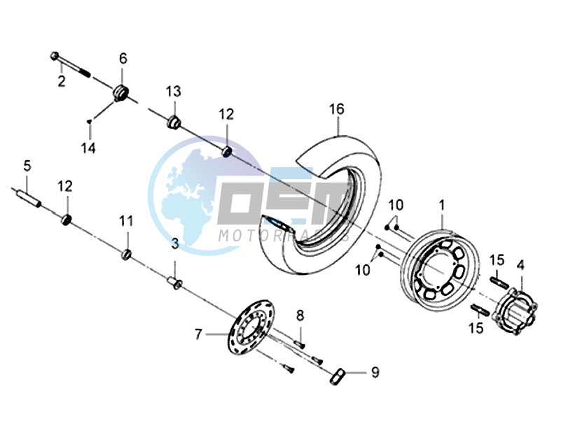 FRONT WHEEL / BRAKE DISC