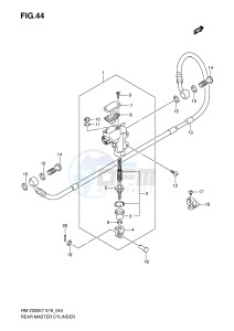 RM-Z250 (E19) drawing REAR MASTER CYLINDER