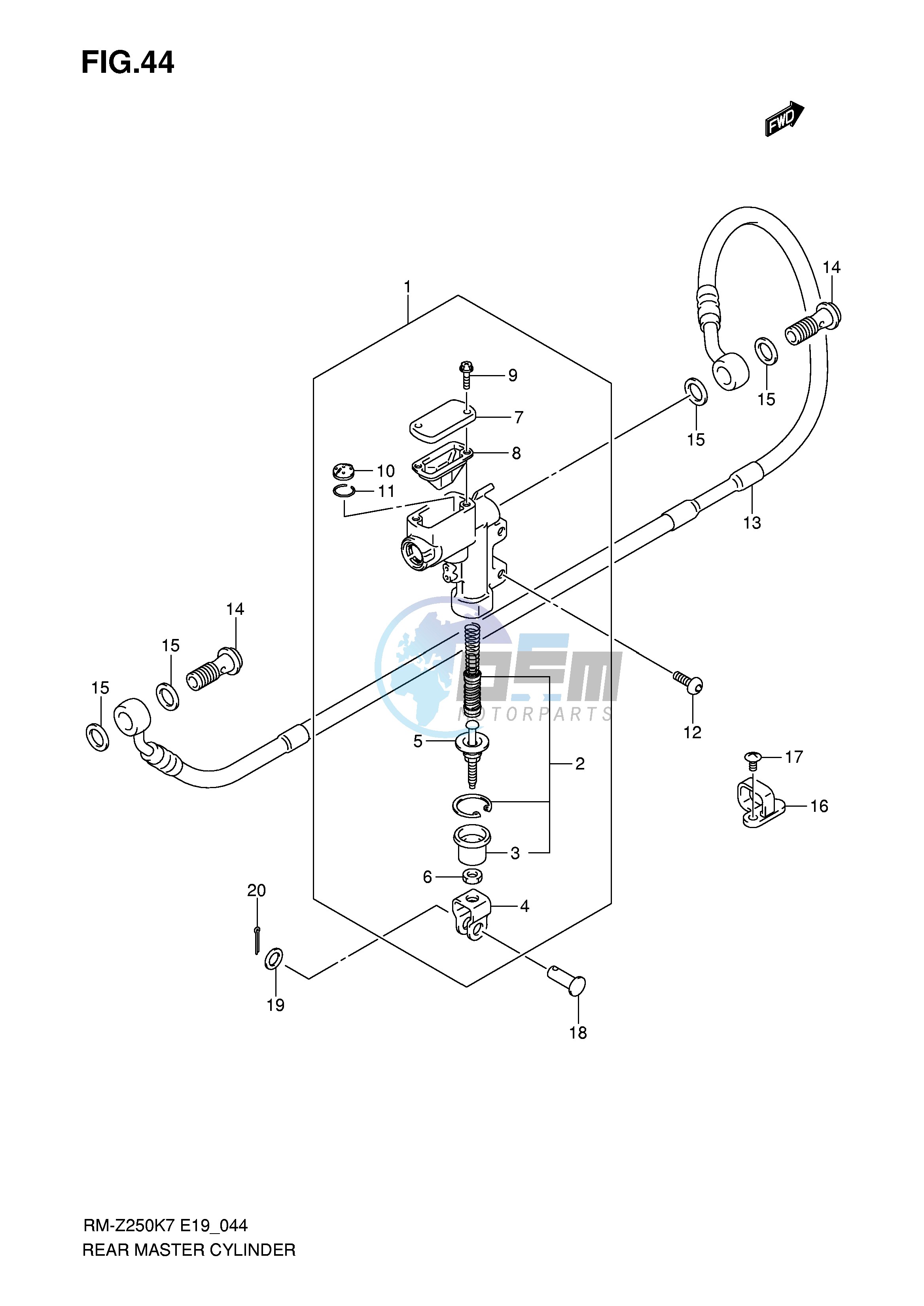 REAR MASTER CYLINDER