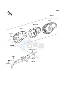 NINJA_ZX-6R ZX600P8F FR GB XX (EU ME A(FRICA) drawing Meter(s)