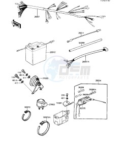 KE 125 A [KE125] (A9-A10) [KE125] drawing CHASSIS ELECTRICAL EQUIPMENT -- 82-83 A9_A10- -