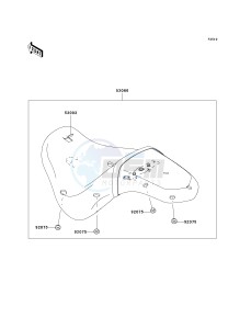 VN 900 C [VULCAN 900 CUSTOM] (7F-9FA) C7F drawing SEAT