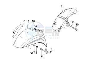 LX 125 4T ie E3 drawing Wheel housing - Mudguard