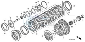 CBR1000RRA France - (F / CMF HRC) drawing CLUTCH