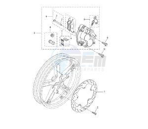 YZF R 125 drawing FRONT BRAKE CALIPER