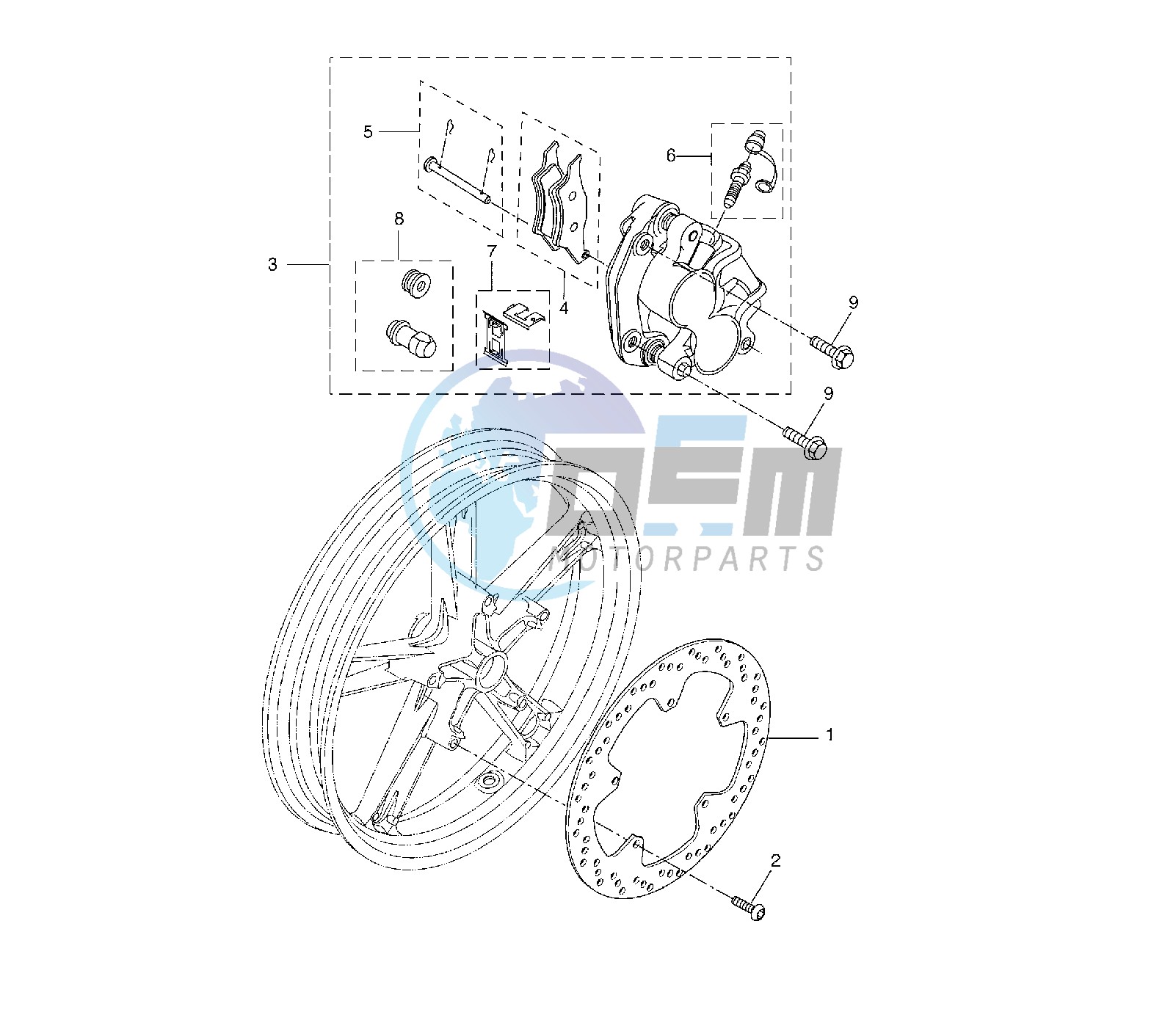 FRONT BRAKE CALIPER