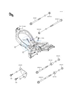 ZX 600 F [NINJA ZX-6R] (F1-F3) [NINJA ZX-6R] drawing FRAME FITTINGS