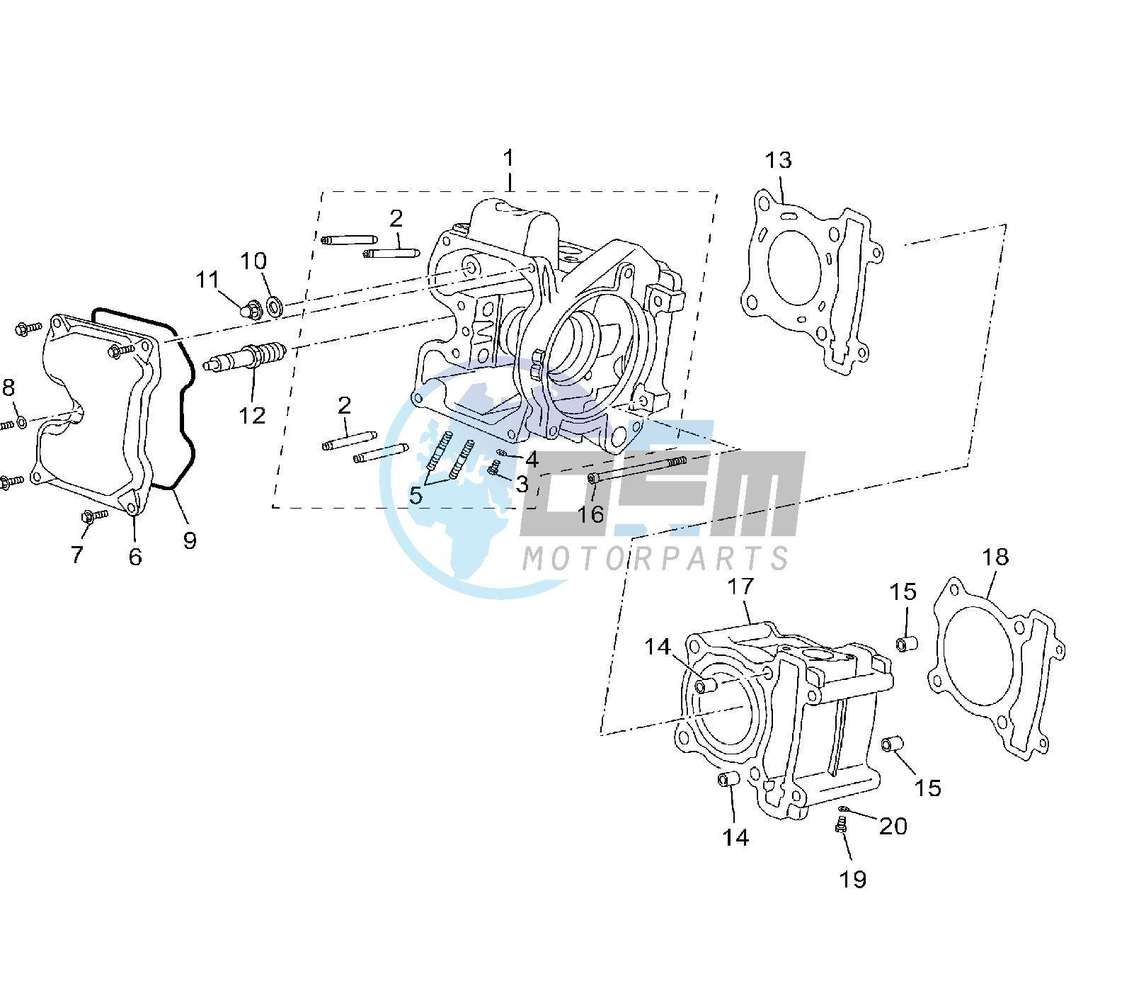 CYLINDER AND HEAD