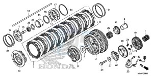 VFR1200XF CrossTourer - VFR1200X 2ED - (2ED) drawing CLUTCH (VFR1200X/ XA/ XL)