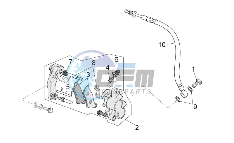 Front brake caliper