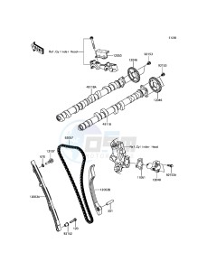 ZZR1400 ABS ZX1400JHF GB XX (EU ME A(FRICA) drawing Camshaft(s)/Tensioner