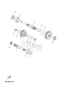 YP125R X-MAX125 X-MAX125 (2ABA 2ABA 2ABA) drawing TRANSMISSION