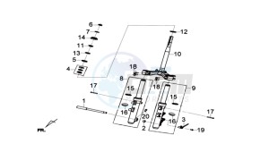 GTS 125I 2014 ABS drawing STEERING  STEM - R-L CUSHION