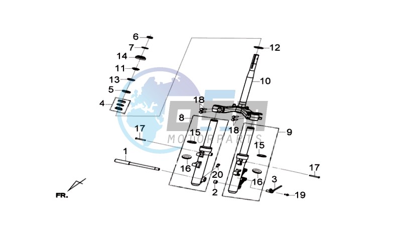 STEERING  STEM - R-L CUSHION