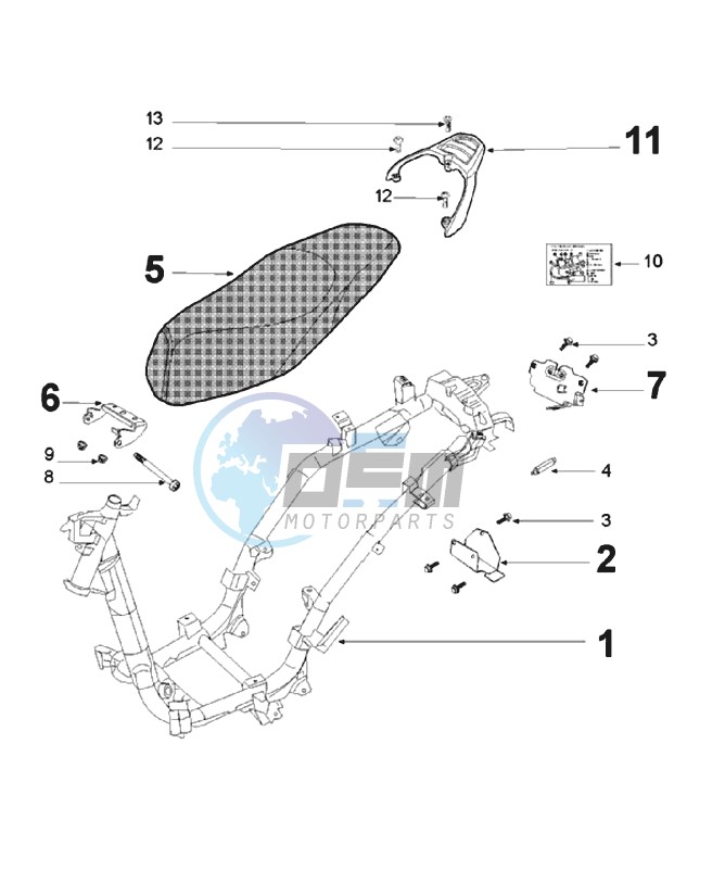 FRAME AND SADDLE