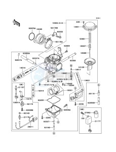 KLF300 KLF300-B18 EU GB drawing Carburetor