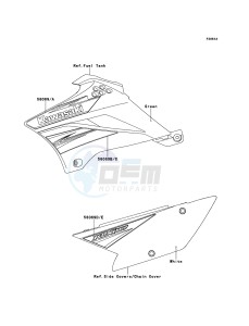 KLX110 KLX110CBF EU drawing Decals