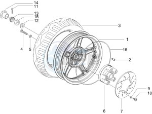 Runner 50 SP drawing Rear Wheel