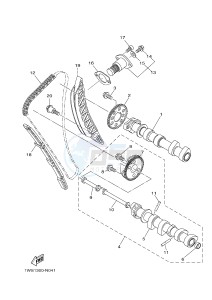 MT07A MT-07 ABS 700 (1XB3) drawing CAMSHAFT & CHAIN