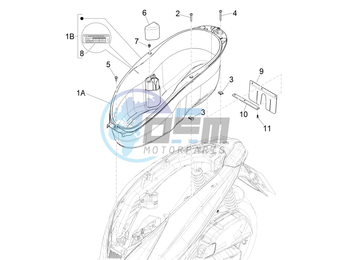 Helmet housing - Undersaddle