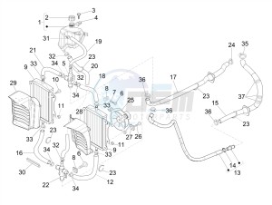 GTV 300HPE SEI GIORNI IE E4 ABS (NAFTA) drawing Cooling system