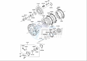 ZRX S 1200 (EU) drawing CLUTCH