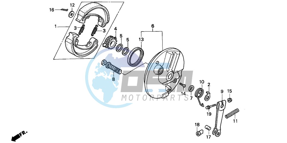 FRONT BRAKE PANEL