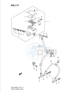 GSX1300R drawing FRONT BRAKE HOSE