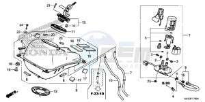 NC750JF Vultus - NC750J Europe Direct - (ED) drawing FUEL TANK/FUEL PUMP