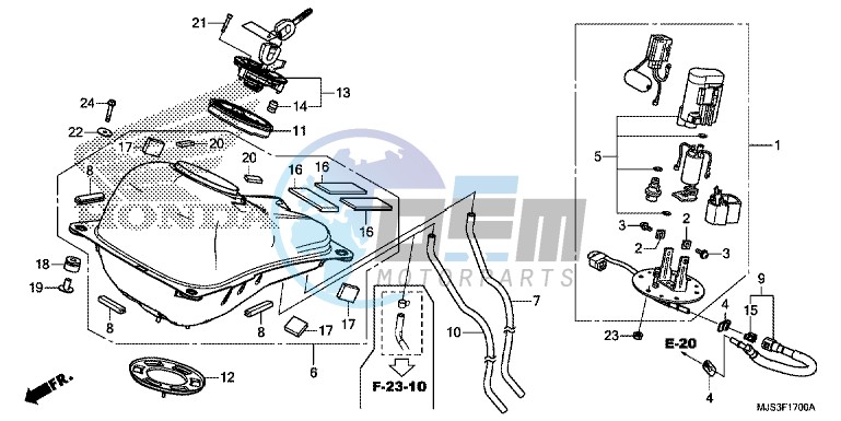 FUEL TANK/FUEL PUMP