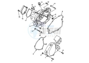 DT R 125 drawing CRANKCASE COVER