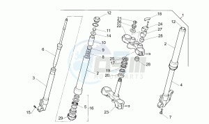 Pegaso 650 drawing Front fork N/P