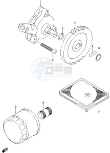 LT-A500X drawing OIL PUMP