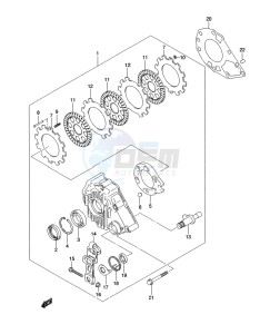 LT-A500X(Z) drawing REAR BRAKE ASSY