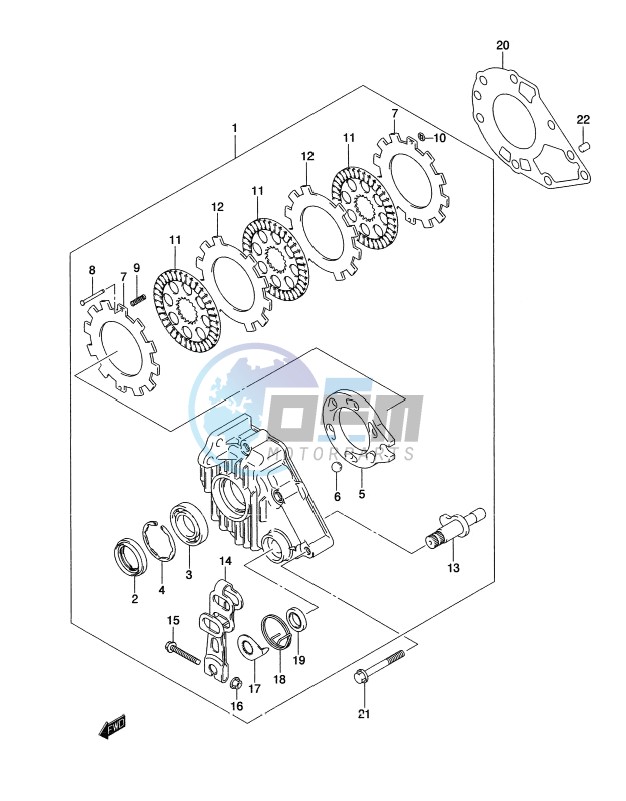 REAR BRAKE ASSY