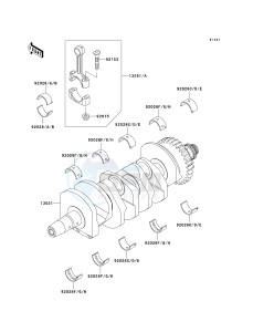 ZX 600 J [ZZR600] (J4) J4 drawing CRANKSHAFT