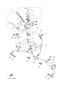 YFM700FWAD YFM7FGPAD GRIZZLY 700 EPS (1HPN) drawing FRONT MASTER CYLINDER