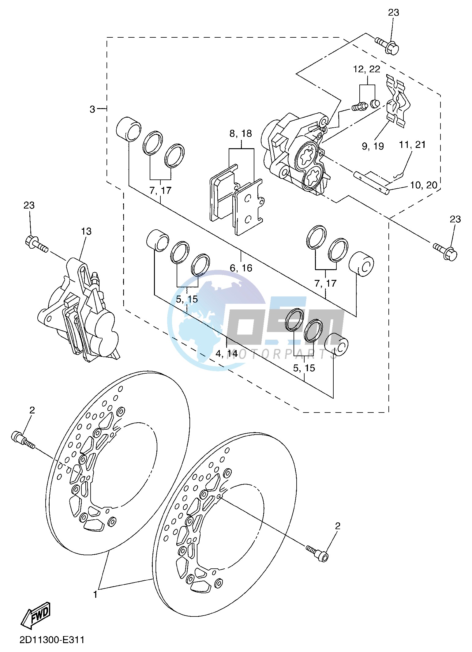 FRONT BRAKE CALIPER