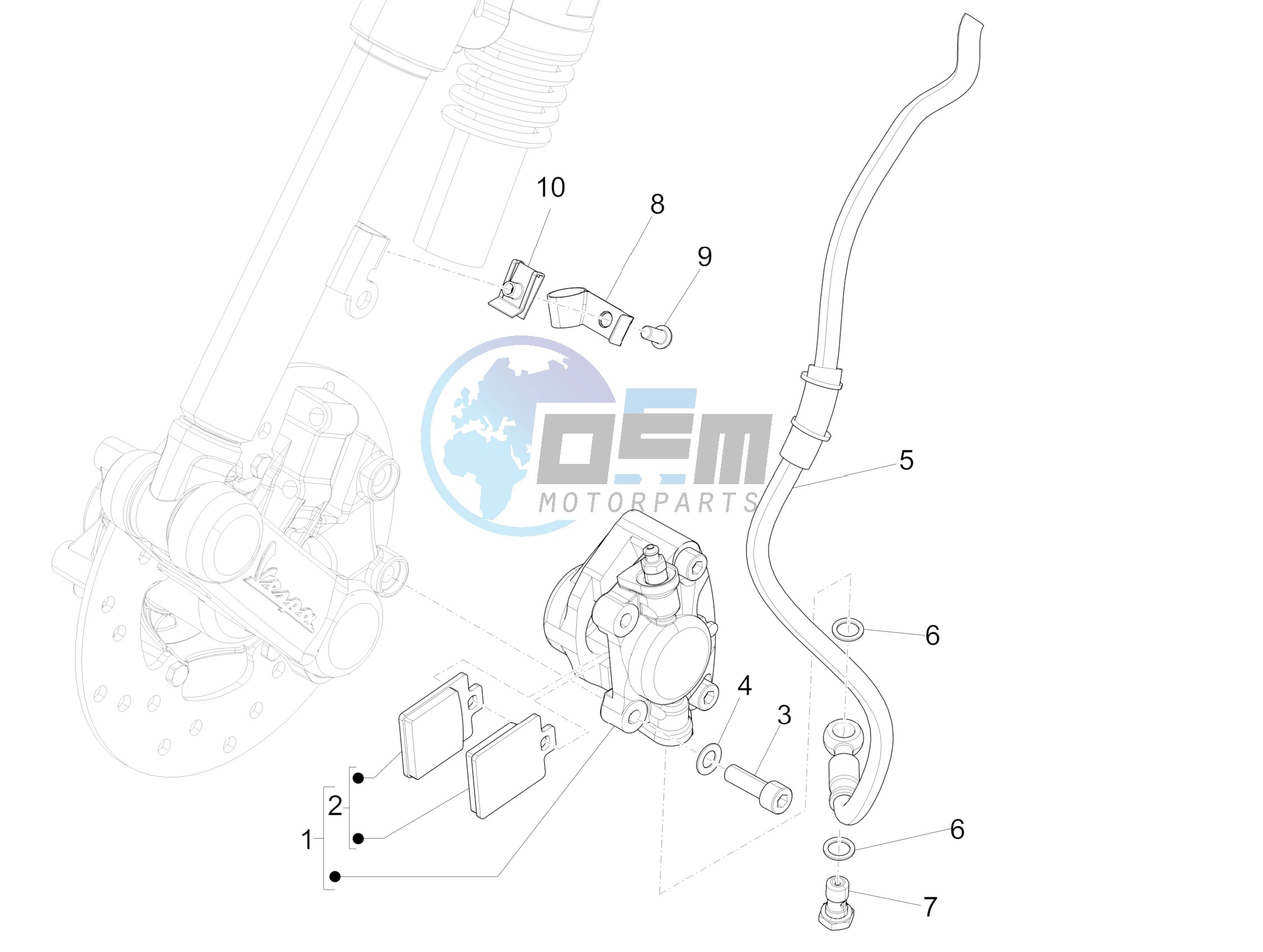 Brakes pipes - Calipers