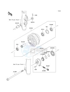 AN 112 D (D2-D3) drawing FRONT HUB