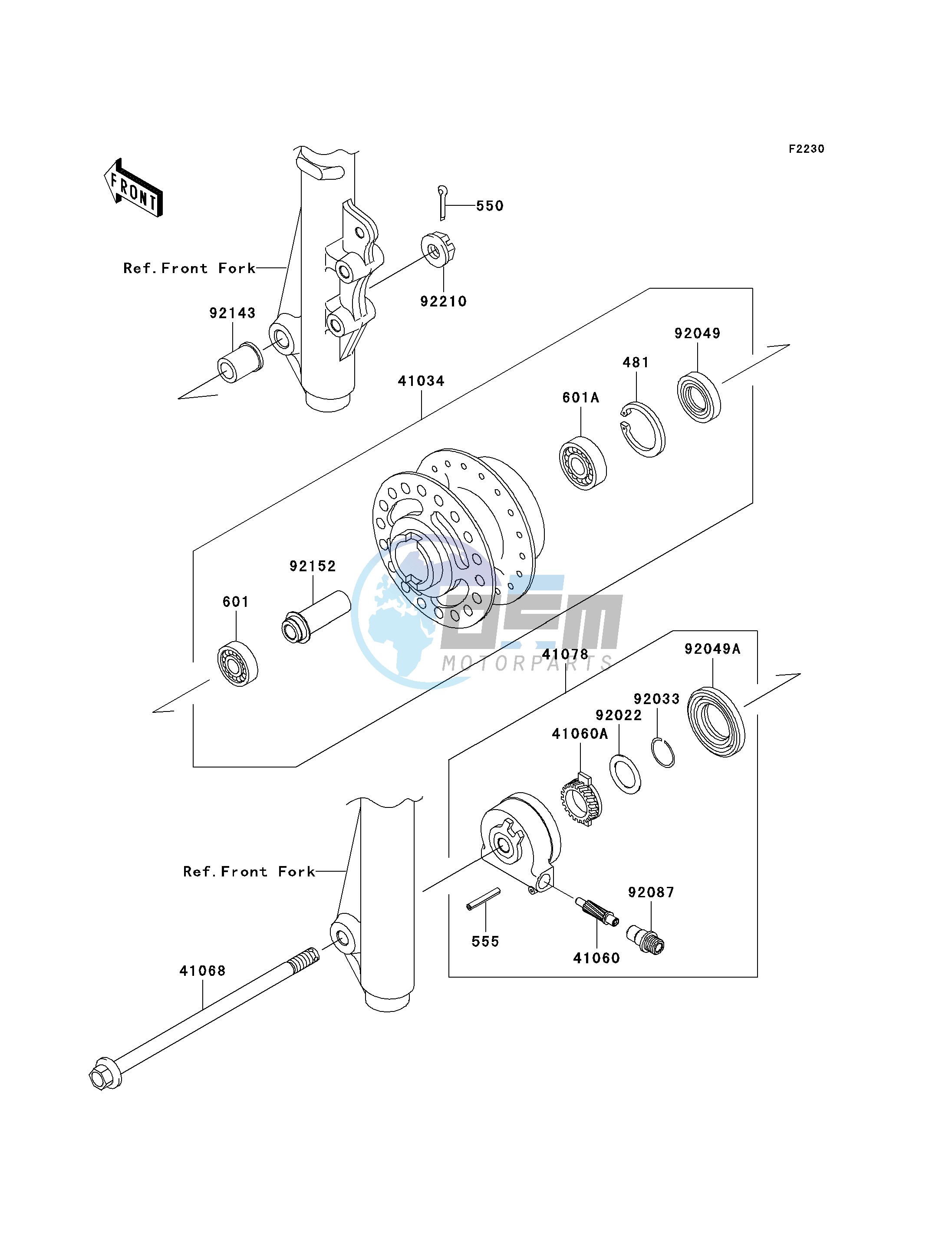 FRONT HUB