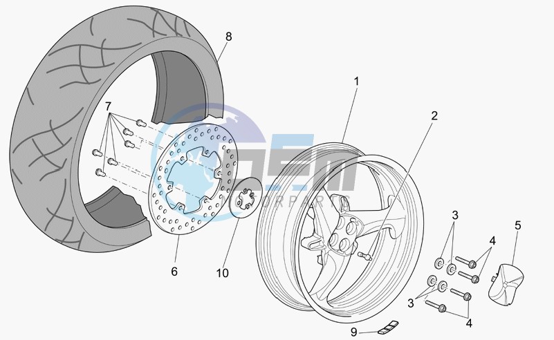 Rear wheel