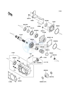 MULE 3010 TRANS 4x4 DIESEL KAF950E8F EU drawing Bevel Gear Case